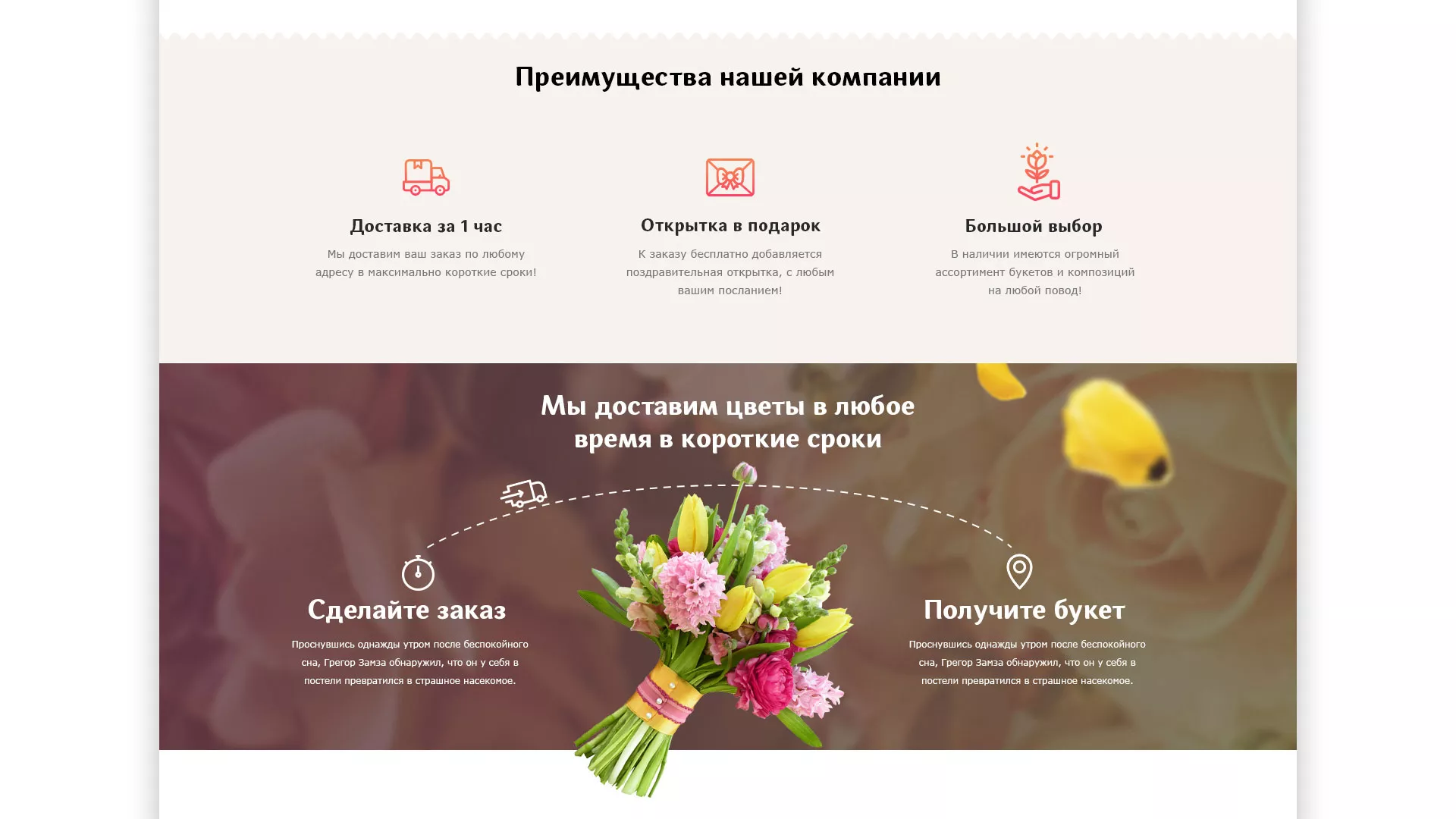Создание интернет-магазина «Букет-онлайн» по цветам в Козьмодемьянске