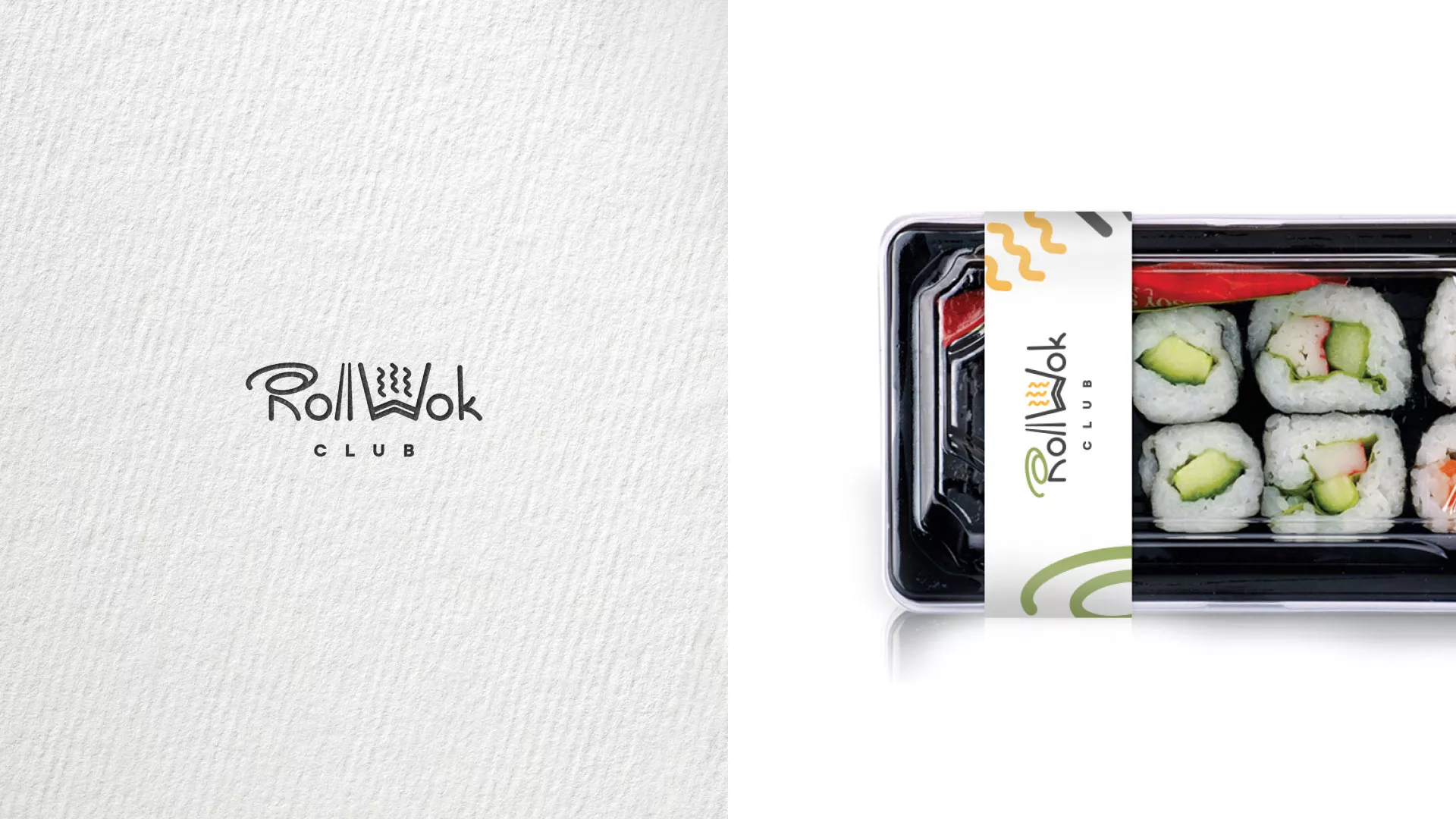 Создание дизайна упаковки суши-бара «Roll Wok Club» в Козьмодемьянске